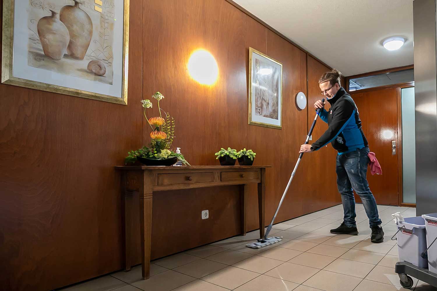 Particuliere schoonmaak door zeepsop gebouwenservice